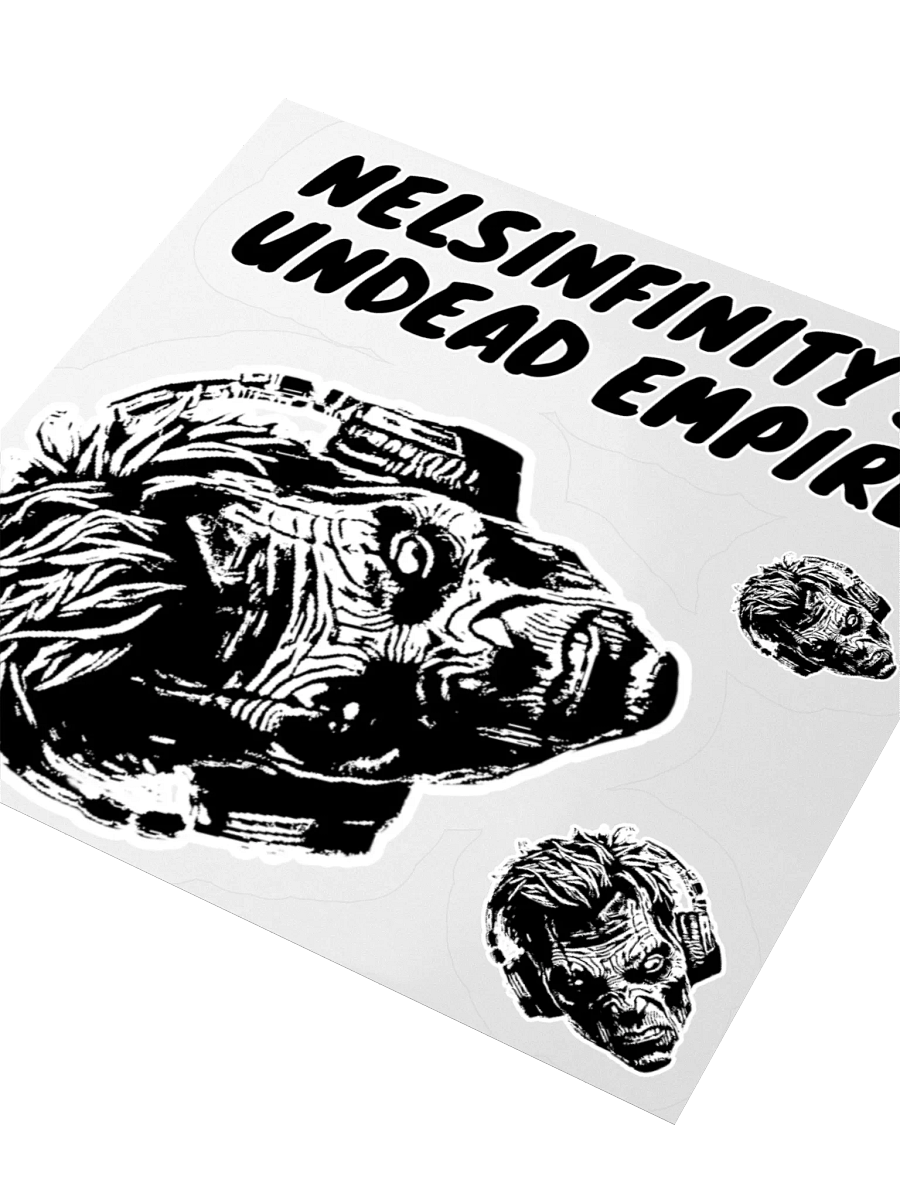 Nels Undead Empire Kiss Cut Stickers (Clear Edge) product image (7)