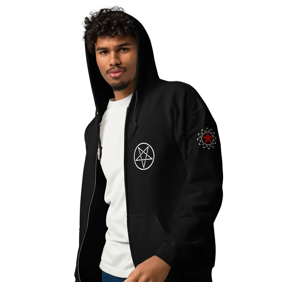 Inverted Pentagram Zip Hoodie product image (11)