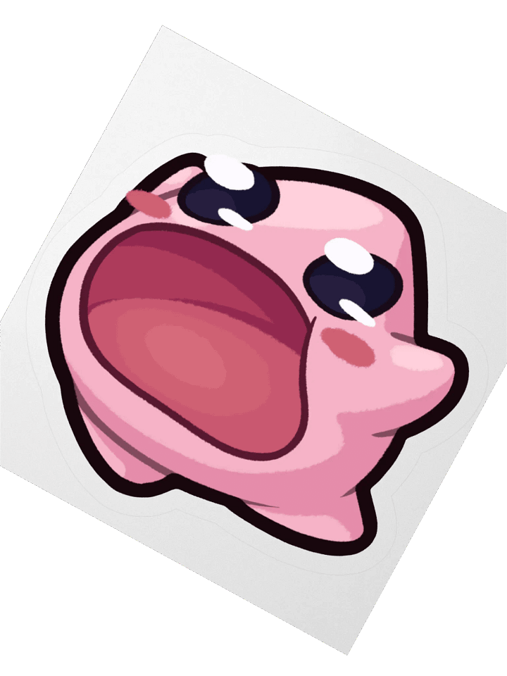 Hungry Pink Star Sticker product image (2)