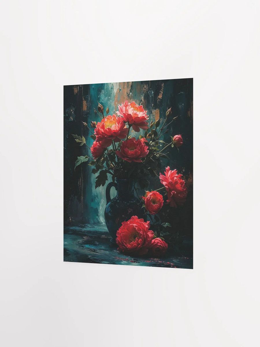 Vibrant Peony Vase Enhanced Matte Poster product image (9)