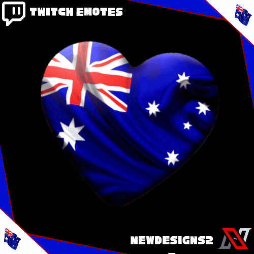 Australia Animated Heart Emote product image (2)