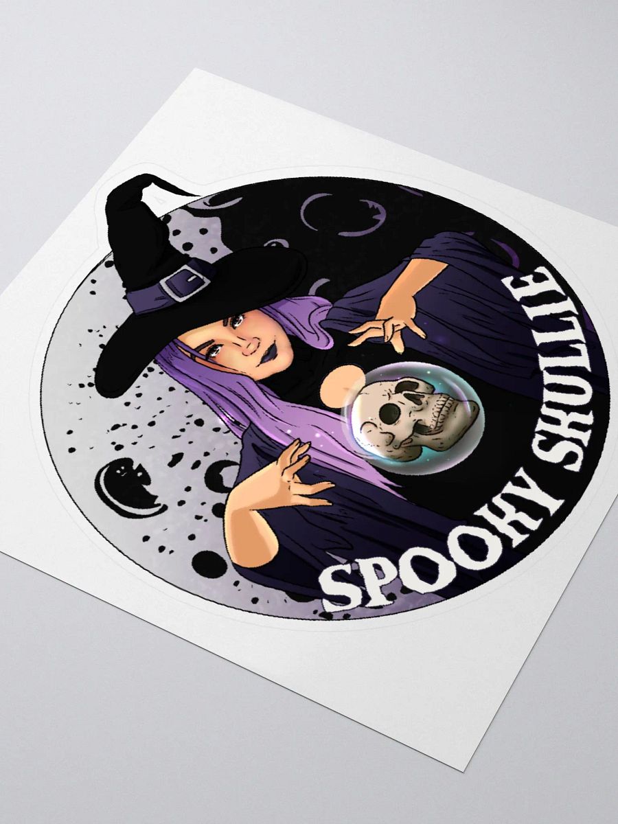 Spooky Skullie Podcast Logo Sticker product image (1)