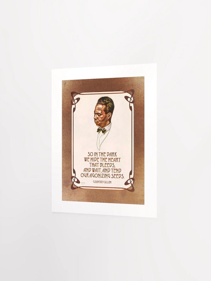 Countee Cullen: "Agonizing Seeds" Quote - Print product image (2)