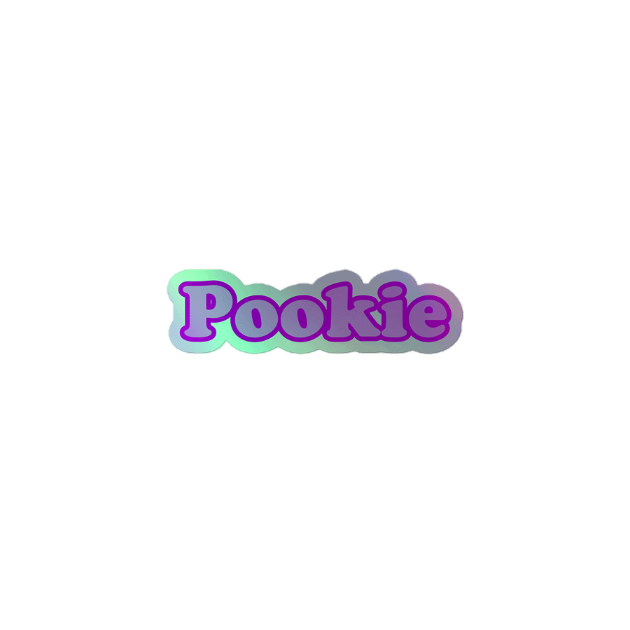 Pookie holographic sticker product image (1)