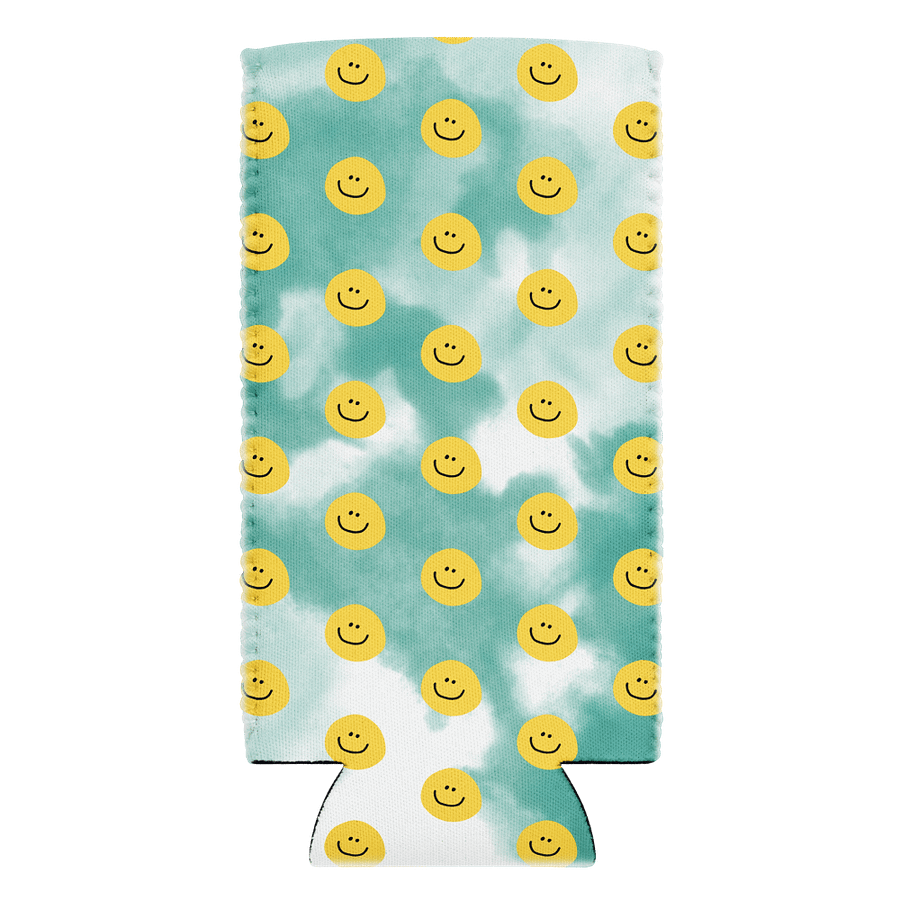 Smiley Tie Dye Coozie - Teal product image (2)