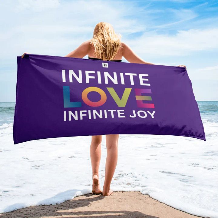 Infinite Love Infinite Joy Block Towel product image (2)
