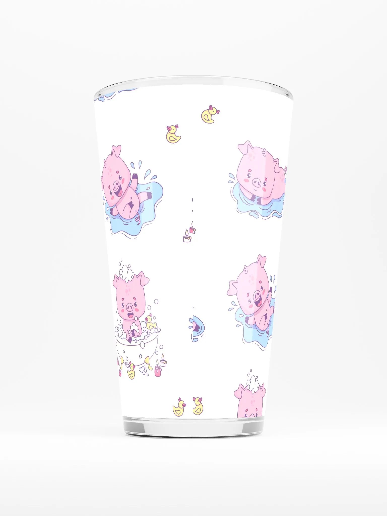 Playful Pink Piglet Shaker Pint Glass product image (2)