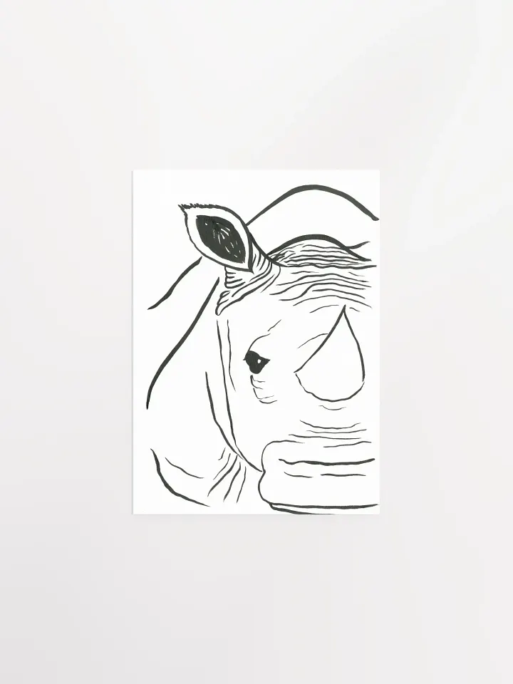 Face Of A Rhino Art Print product image (1)