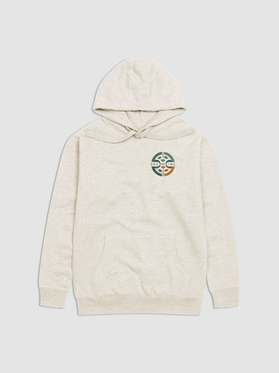 GROWING Unisex Premium Hoodie - Nature-Inspired Design product image (2)