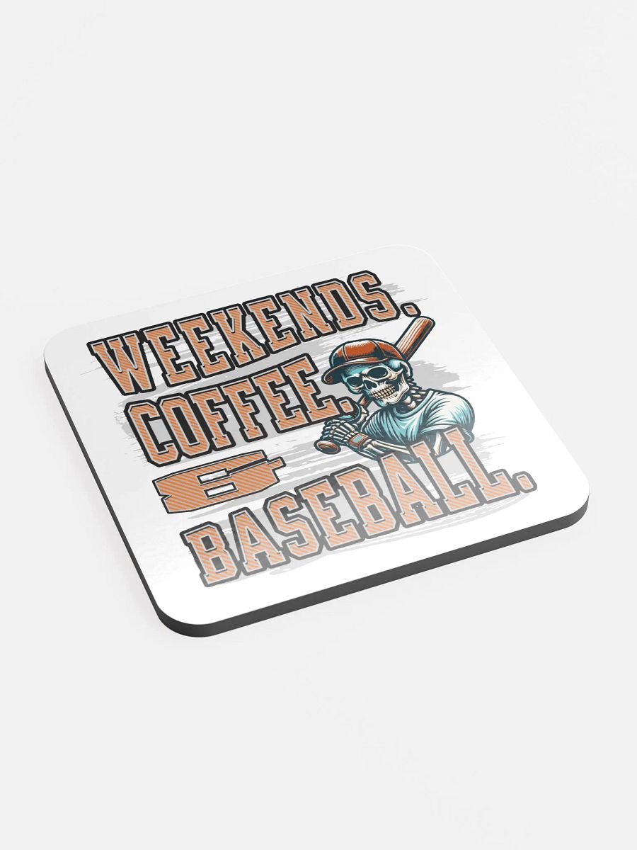 Weekends Coffee And Baseball Skeleton Coaster Set product image (1)