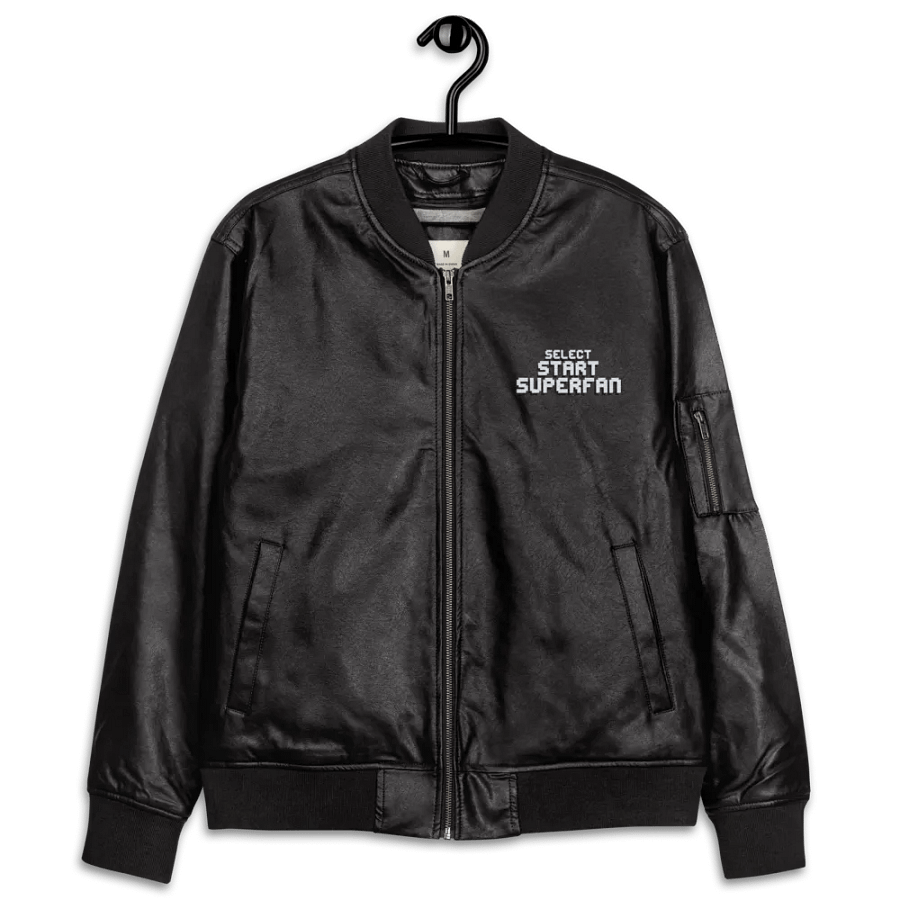 Superfan Faux-Leather Bomber product image (12)