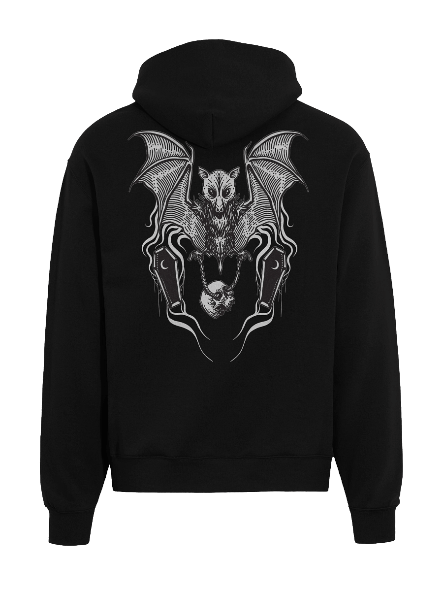 Gothic Bat and Skull Oversized Hoodie product image (1)