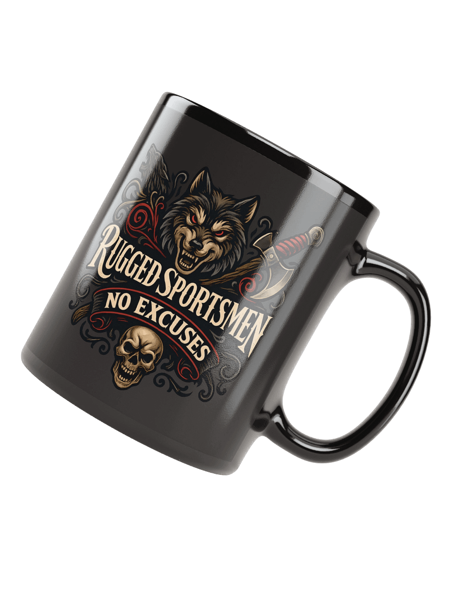 Coffee Mug Rugged Sportsmen Wolf Skull Axe Outdoor Adventure product image (7)