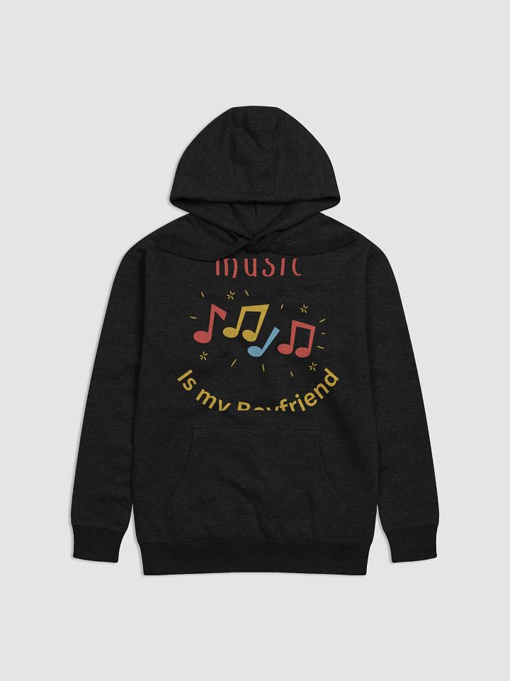 "Music Is My Boyfriend – Retro Mic & Peacock Design for Music Lovers" product image (1)