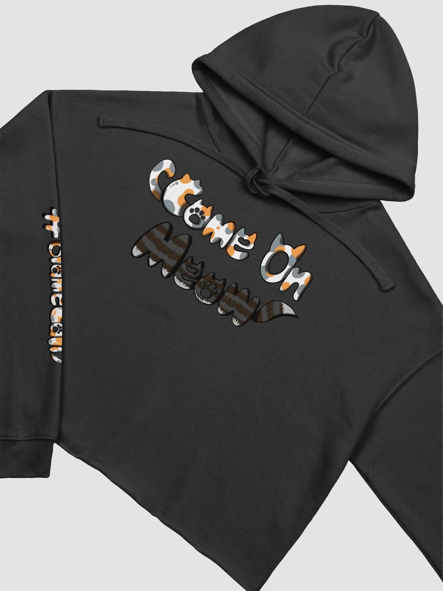 Come on Meow crop Hoodie product image (3)