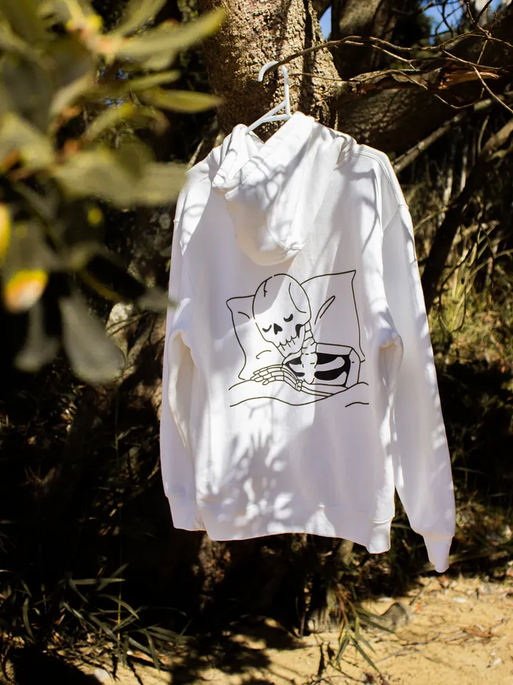 Sleep Addict Premium Hoodie White product image (2)