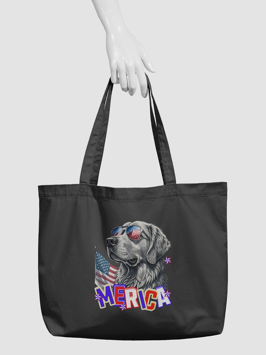Merica Golden Retriever Patriotic Pooch Eco Tote product image (3)