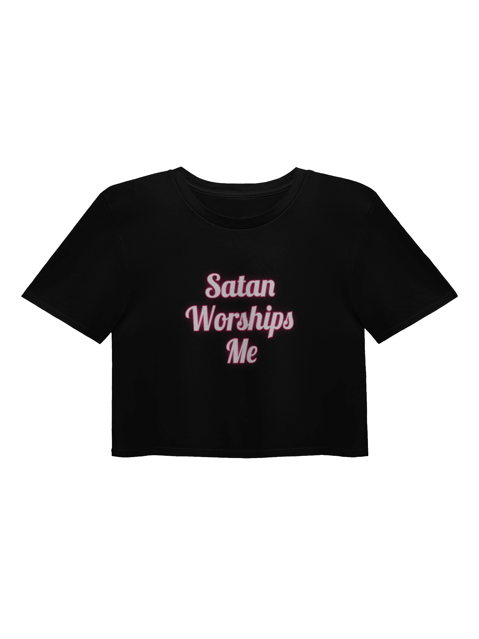 Satan Worships Me Crop Tee product image (1)