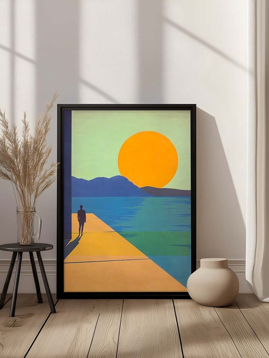 Digital Download Illustration of a Man on a Jetty product image (3)