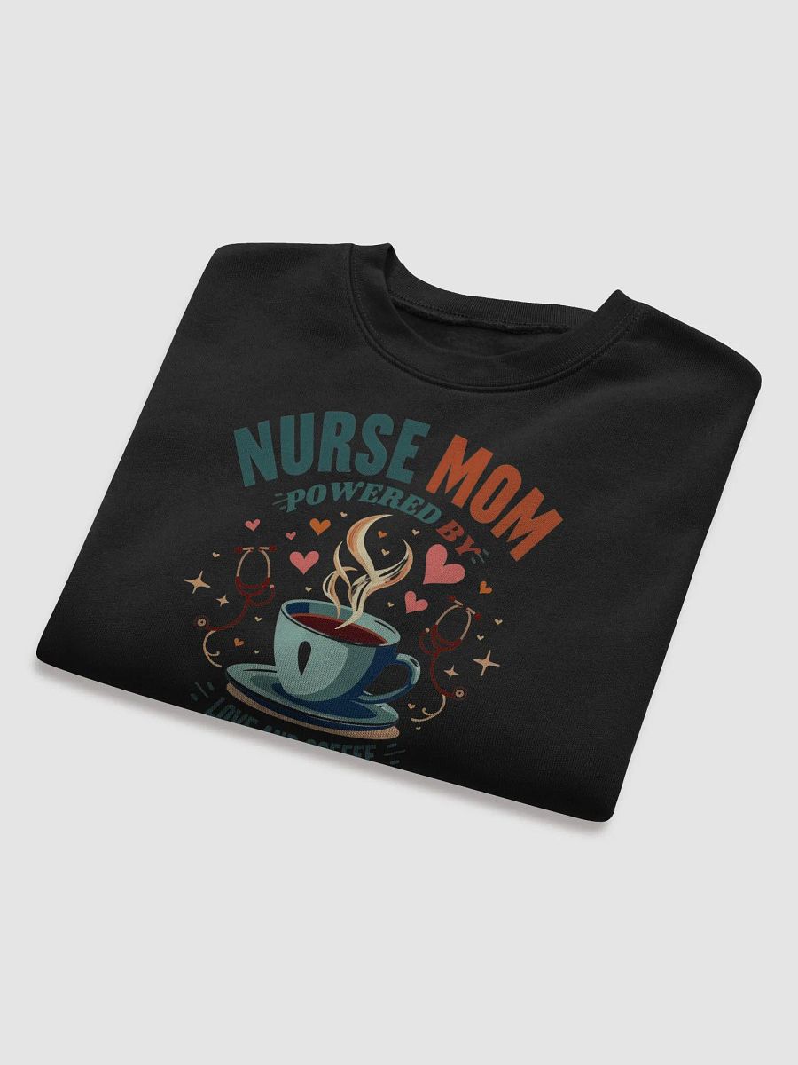 Nurse Mom Love and Coffee Crop Sweatshirt product image (20)