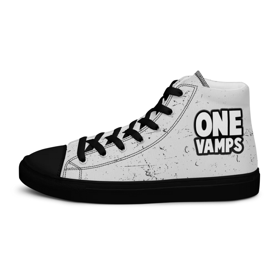 Women's High Top Canvas Shoes OneVamps White scratch color product image (10)