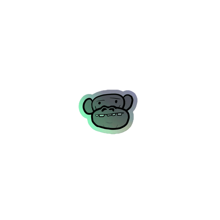 MonkeyHead logo Holographic Sticker product image (1)