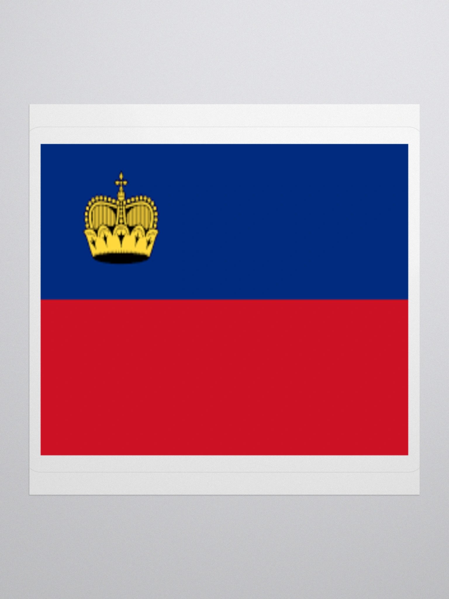 Liechtenstein Flag Sticker | Crown Design | Durable Vinyl | 3 Sizes product image (3)