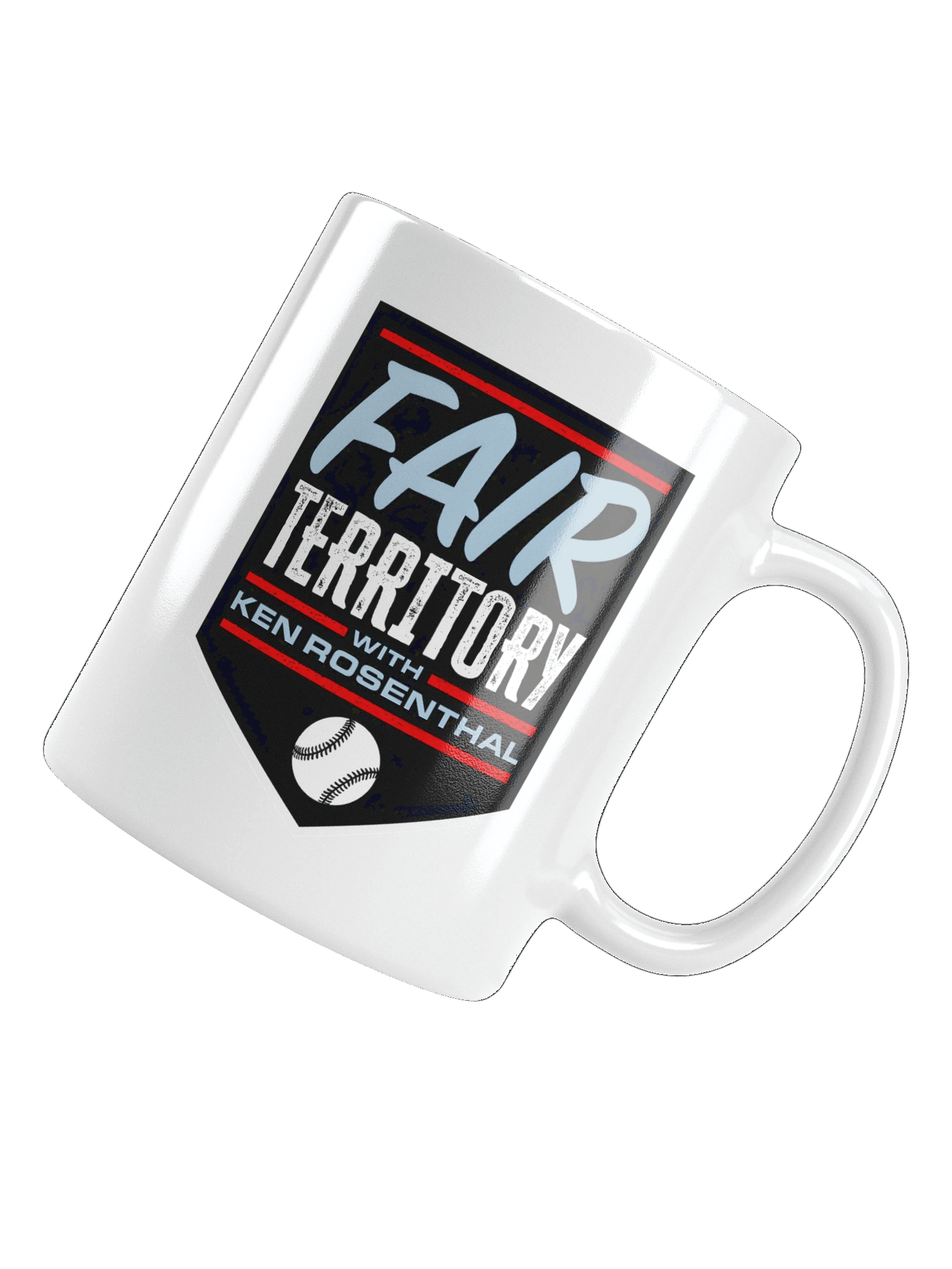 Fair Territory with Ken Rosenthal Glossy White Mug product image (4)