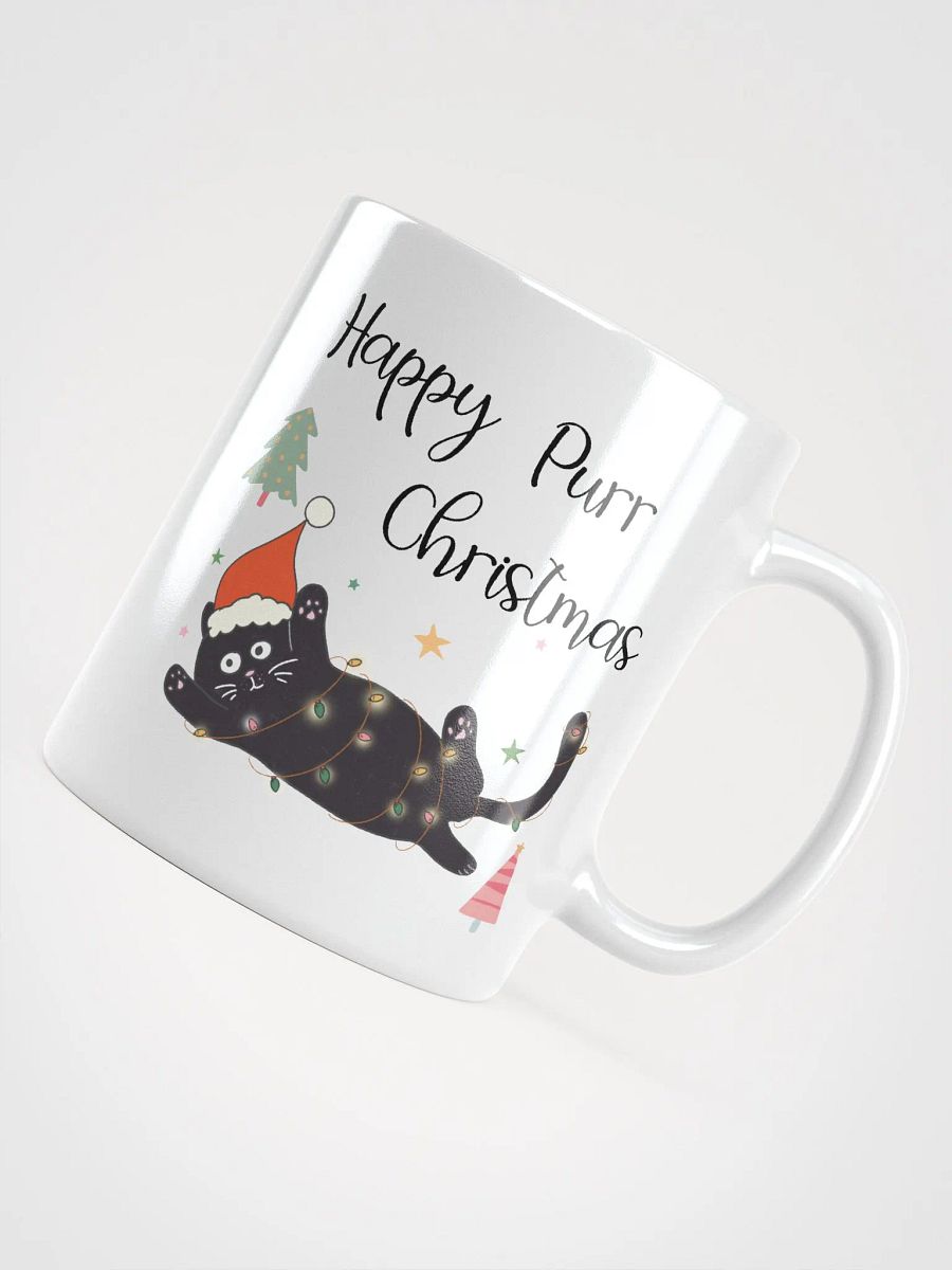 Happy Purr Christmas cat mug product image (6)