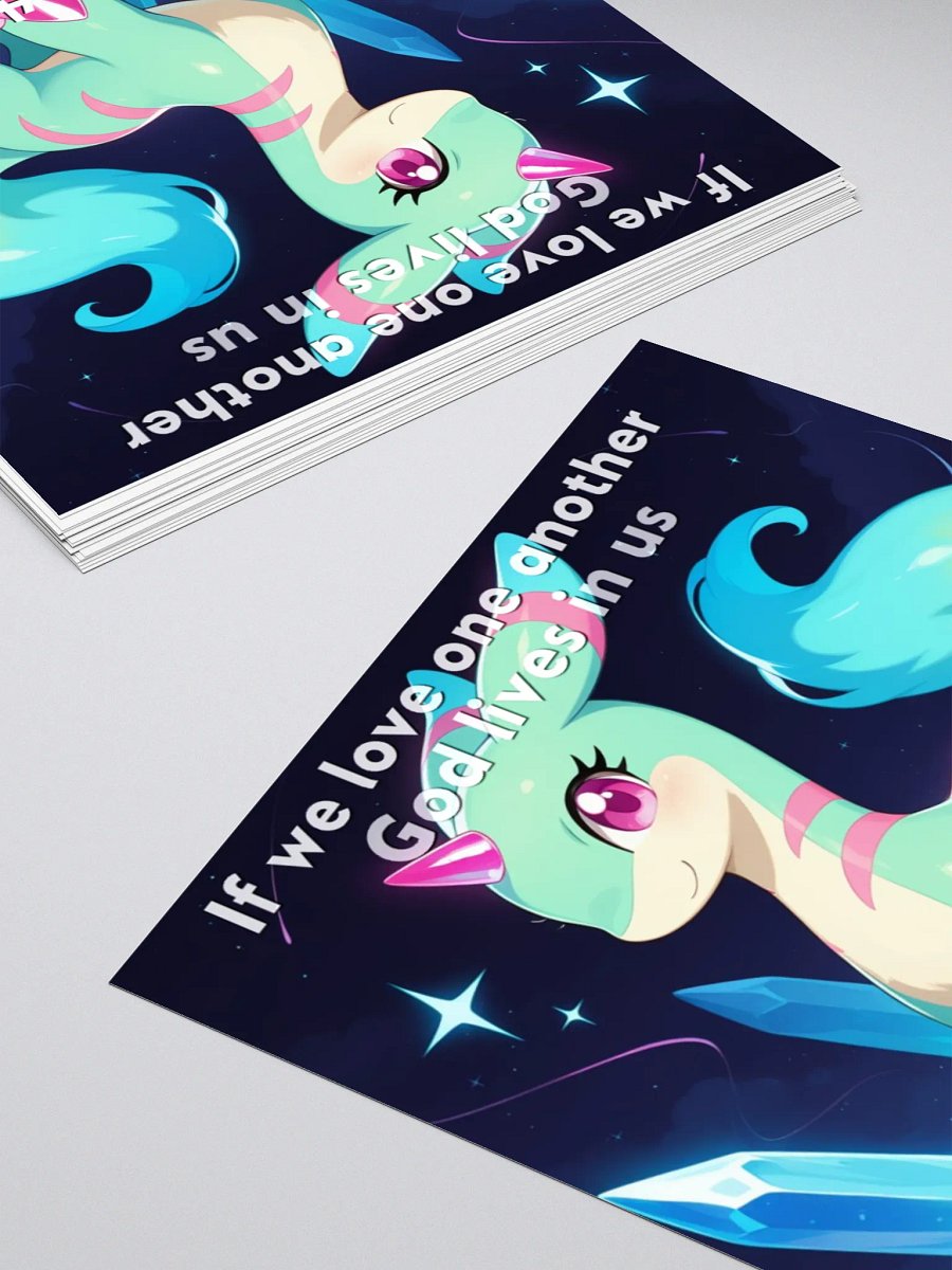Bible Cuties Isabelle - If we love one another God lives in us Sticker product image (7)
