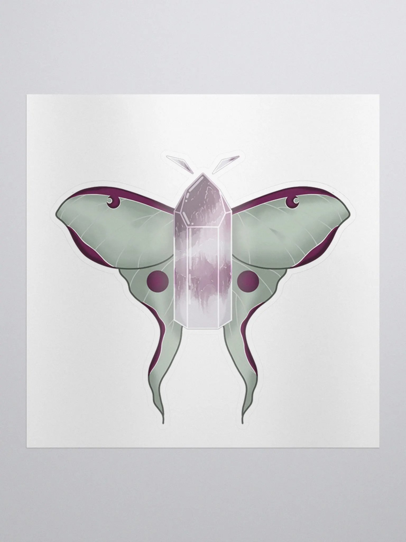 Crystal Moth Sticker product image (2)