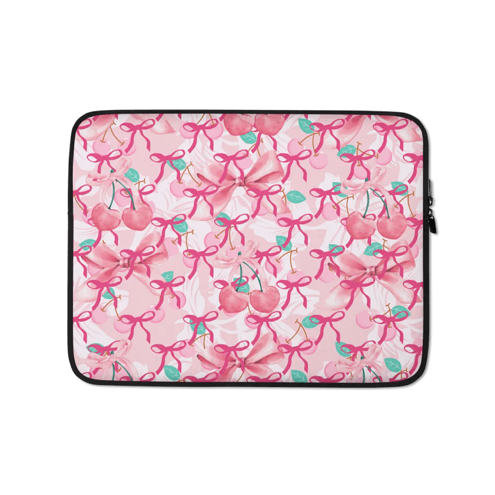 Cherry Delight Laptop Sleeve for feiminine ladies and girls product image (1)