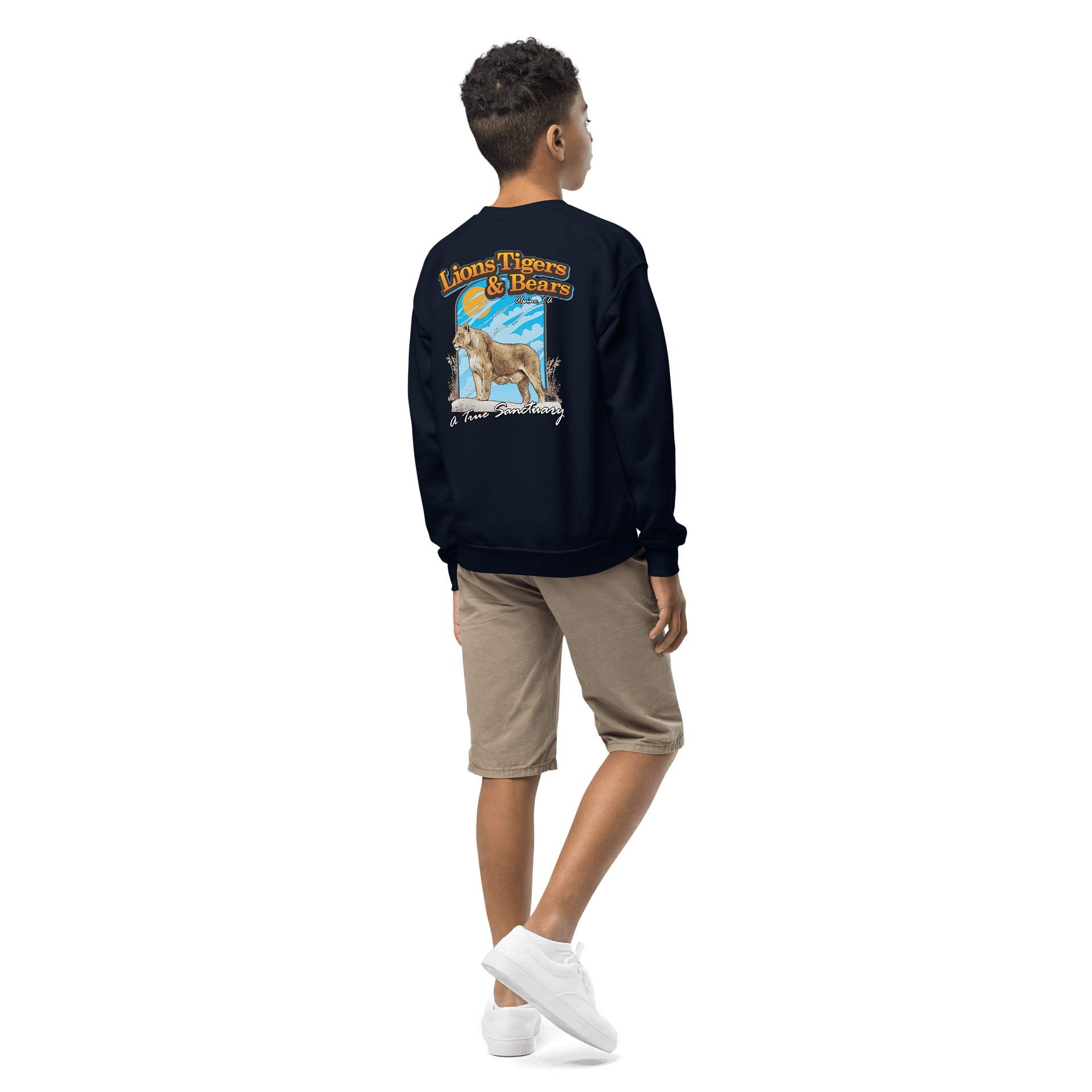 Lioness Art Youth Crewneck Sweatshirt product image (9)