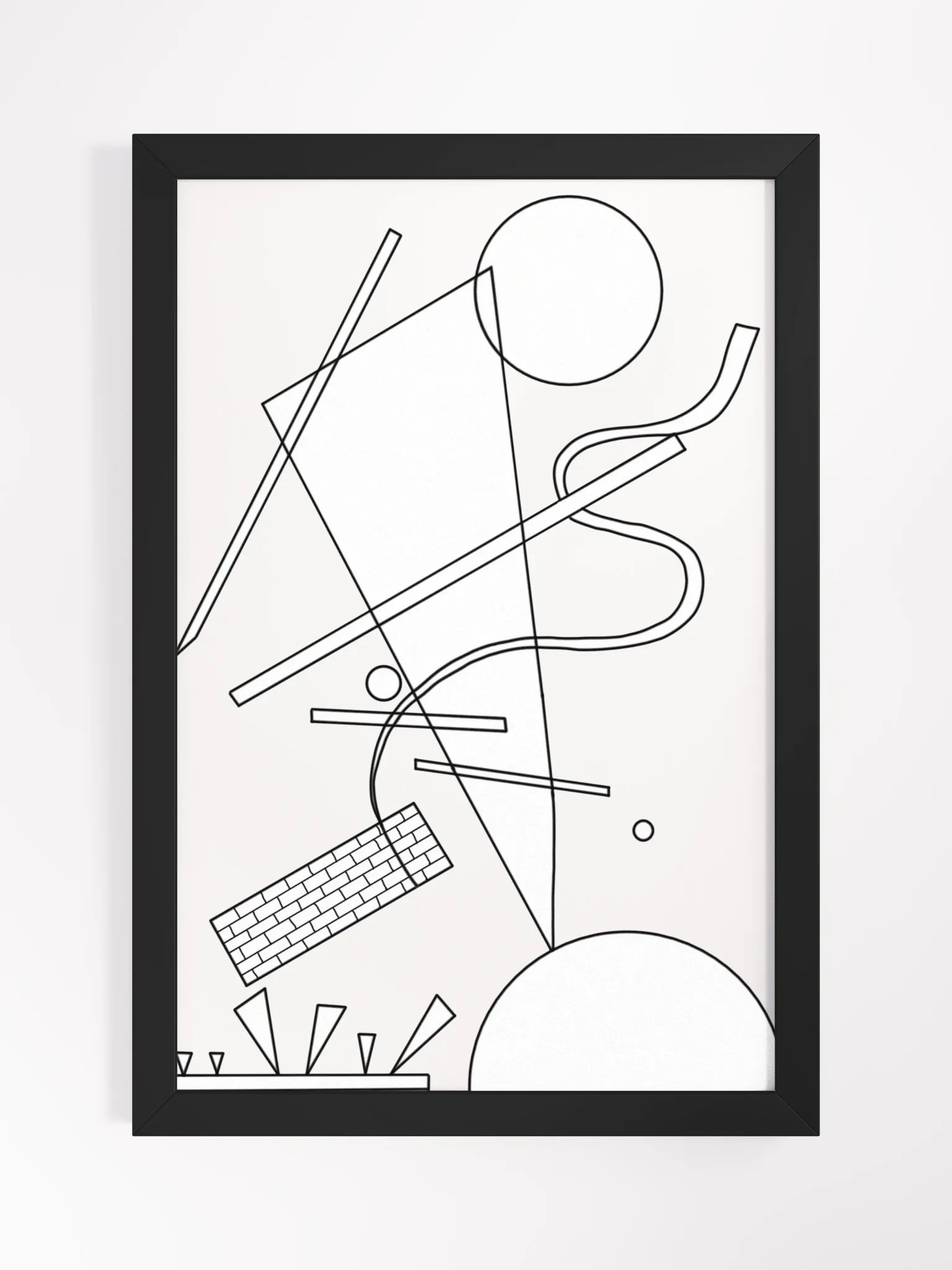 Color-Your-Own Kandinsky's Framed Poster! 12" x 18" product image (1)