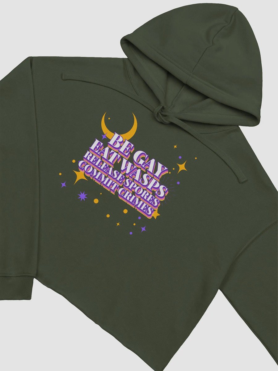 Cordyceps Propaganda fleece crop hoodie product image (4)