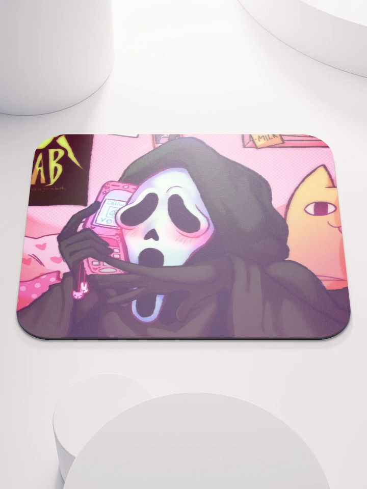 Ghost on the Phone Mousepad product image (1)