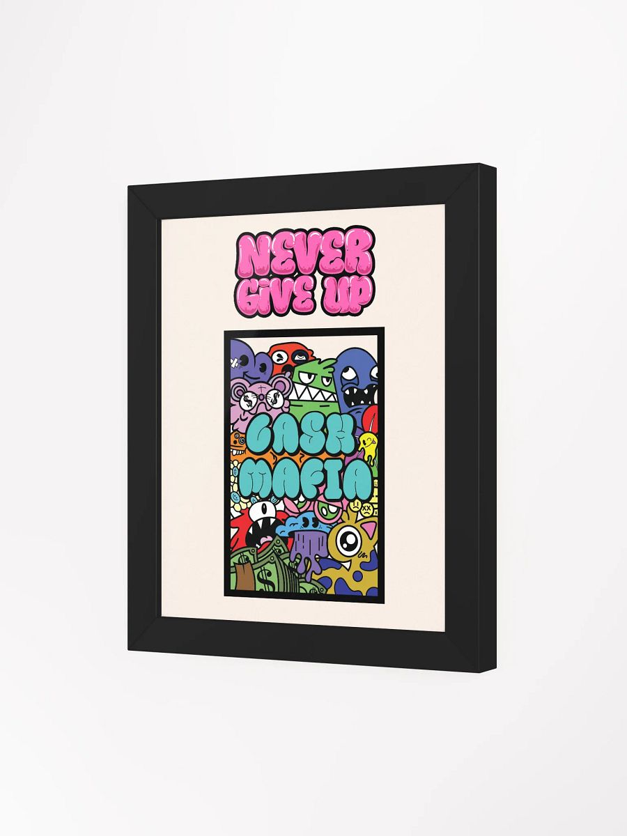NEVER GIVE UP FRAMED POSTER💙 product image (6)