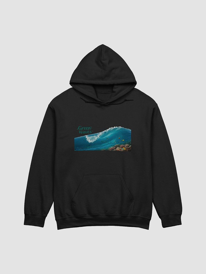 Ocean's Embrace Hoodie - Green Waves product image (4)