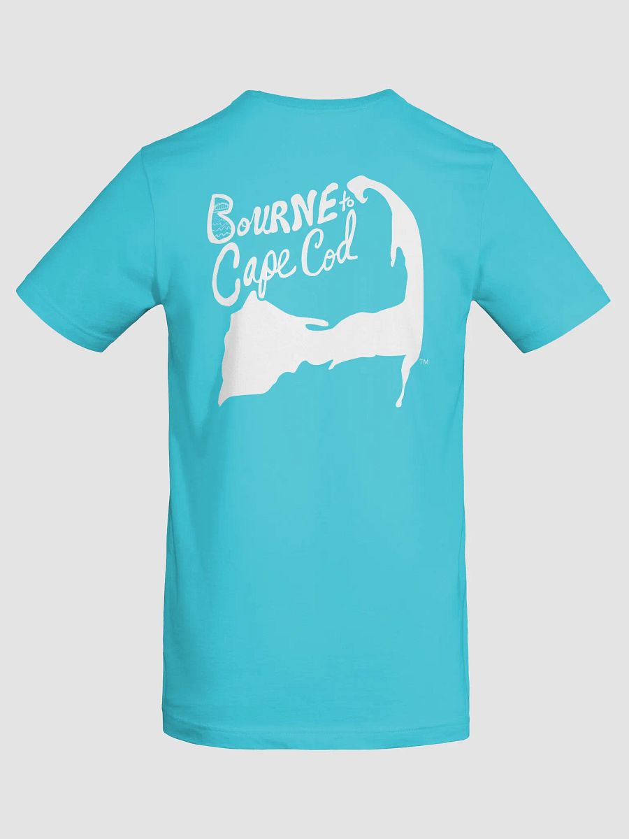 Men's | BOURNE to Cape Cod™ | Supersoft T-Shirt by Bella+Canvas | White Logo on Bright Colors product image (8)