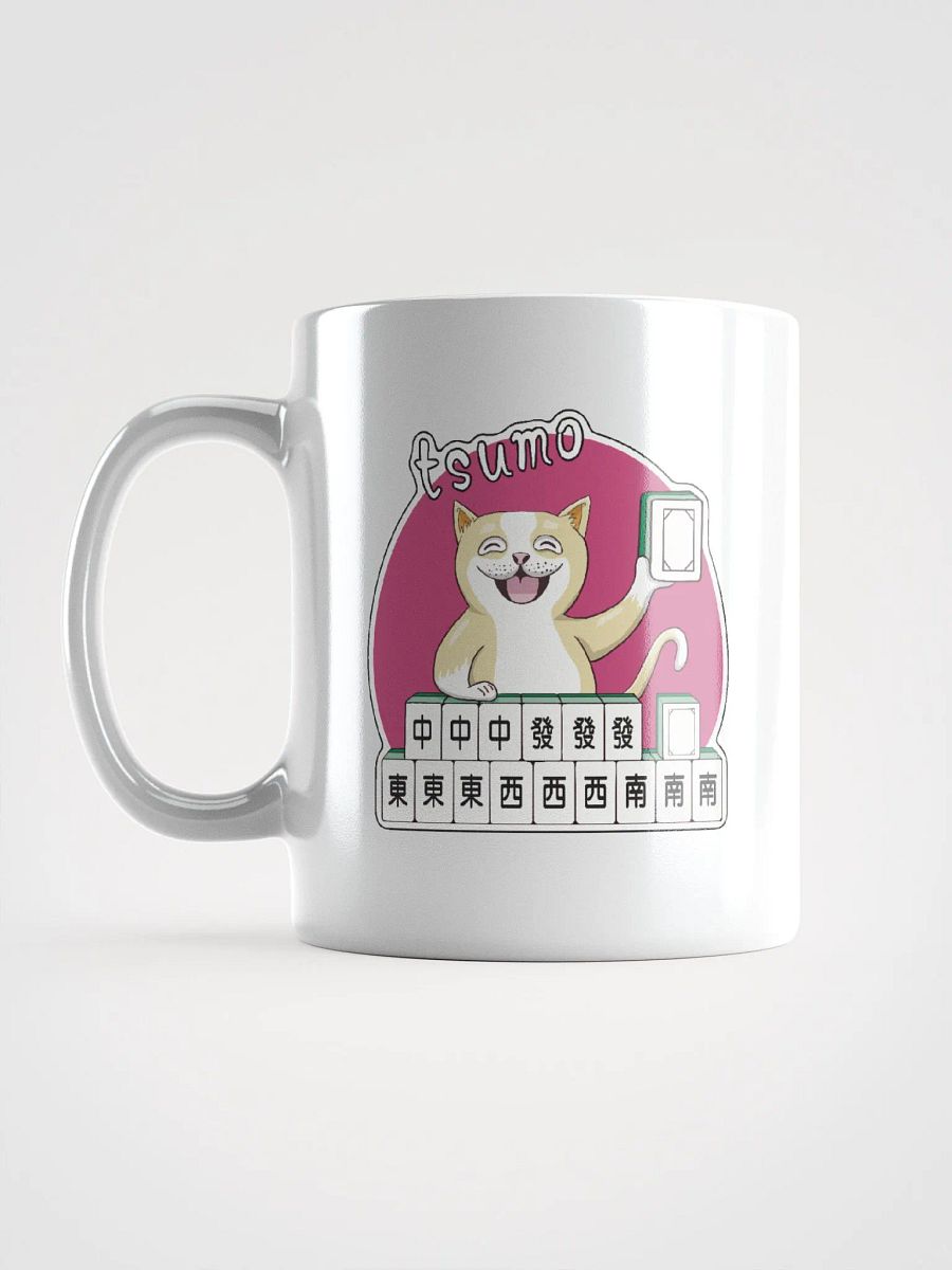 Mahjong cat got tsumo white coffee mug product image (11)