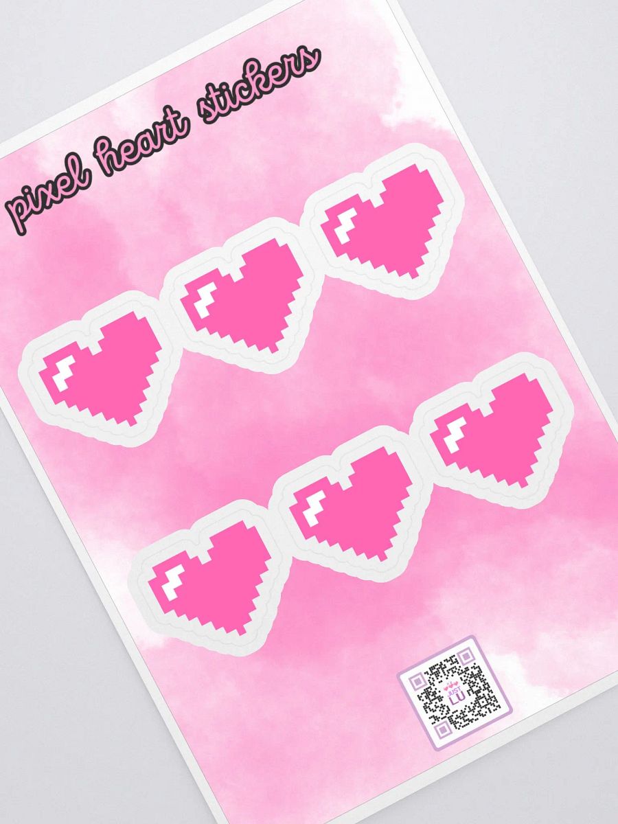 PIXEL HEART Sticker Sheet product image (1)