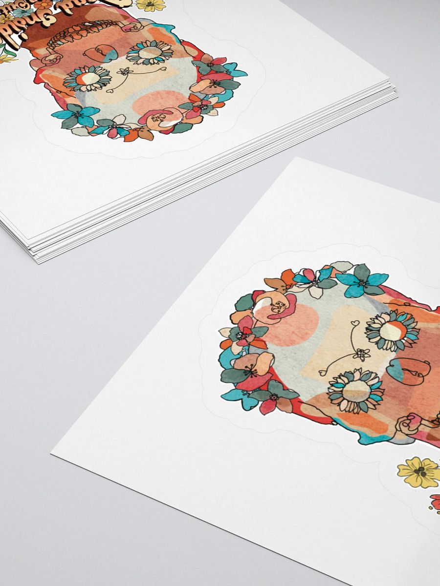 Sugar Skull Sticker - Dead Inside Blooming Outside product image (10)