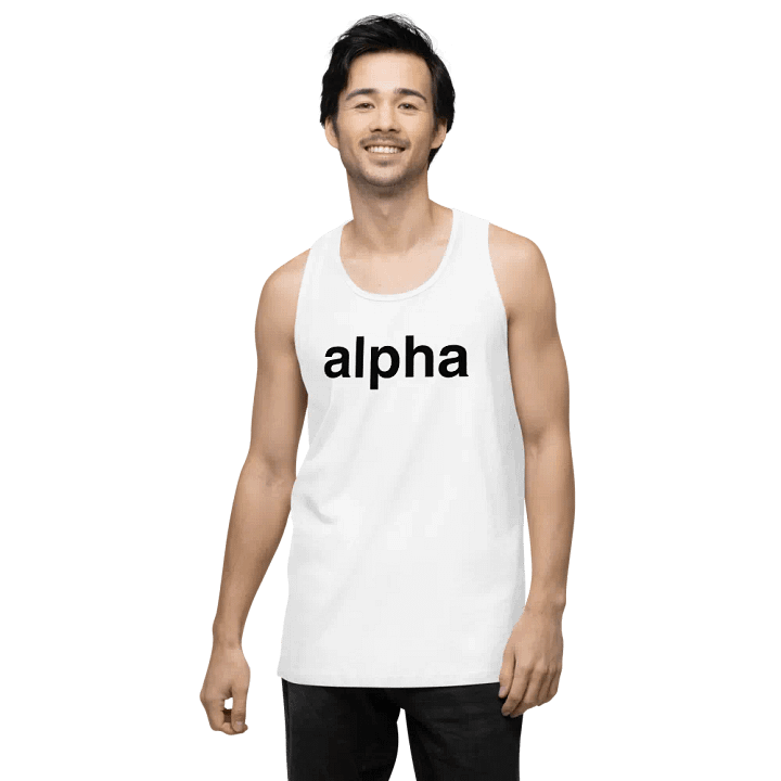 alpha white tank top product image (2)
