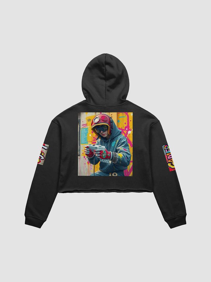 Rekt Gaming Graffiti Crop Hoodie product image (2)
