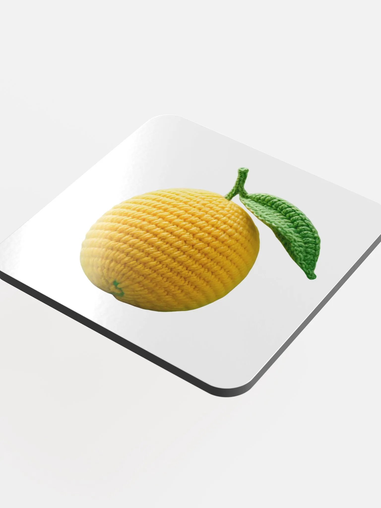 CozyAvocado Glossed Cork Coaster Lemon #1 product image (4)