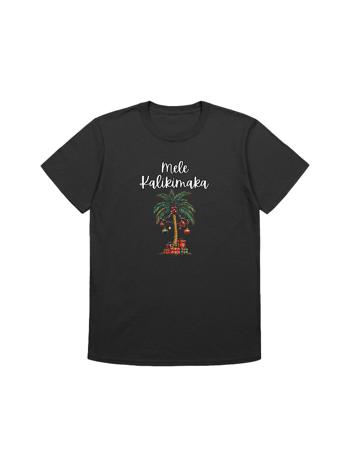 Mele Kalikimaka Decorated Palm Tree Unisex Christmas T-Shirt product image (2)