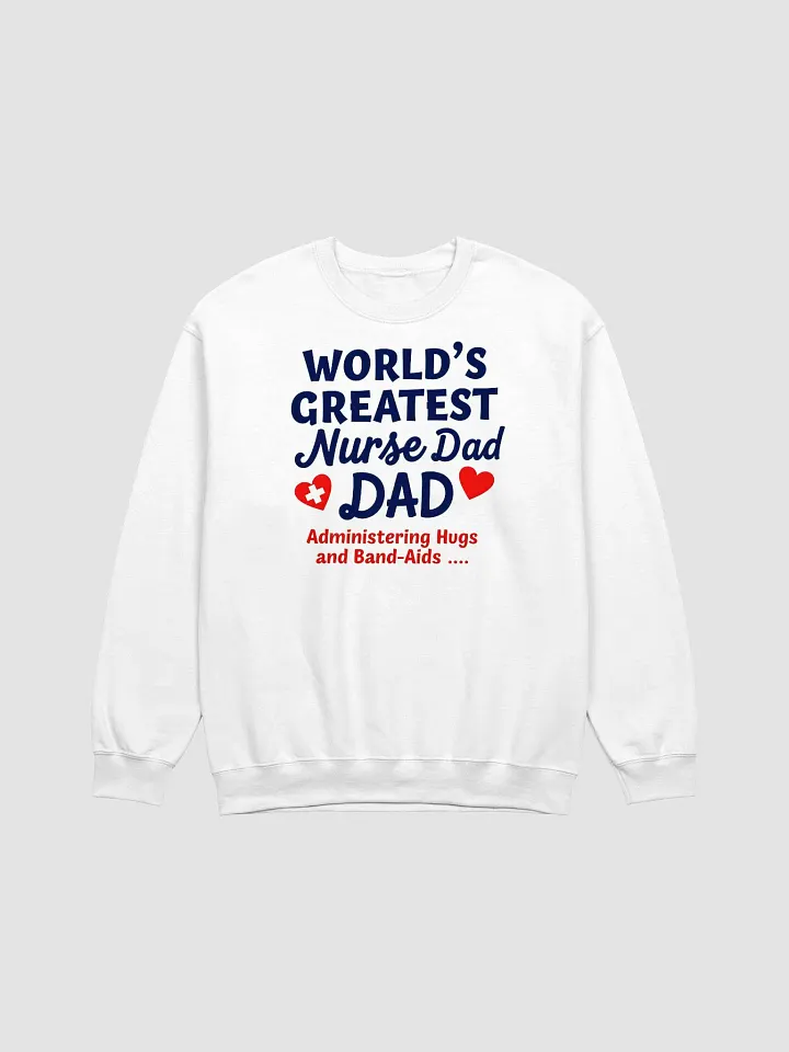 World's Greatest Nurse Dad Crewneck Sweatshirt product image (3)