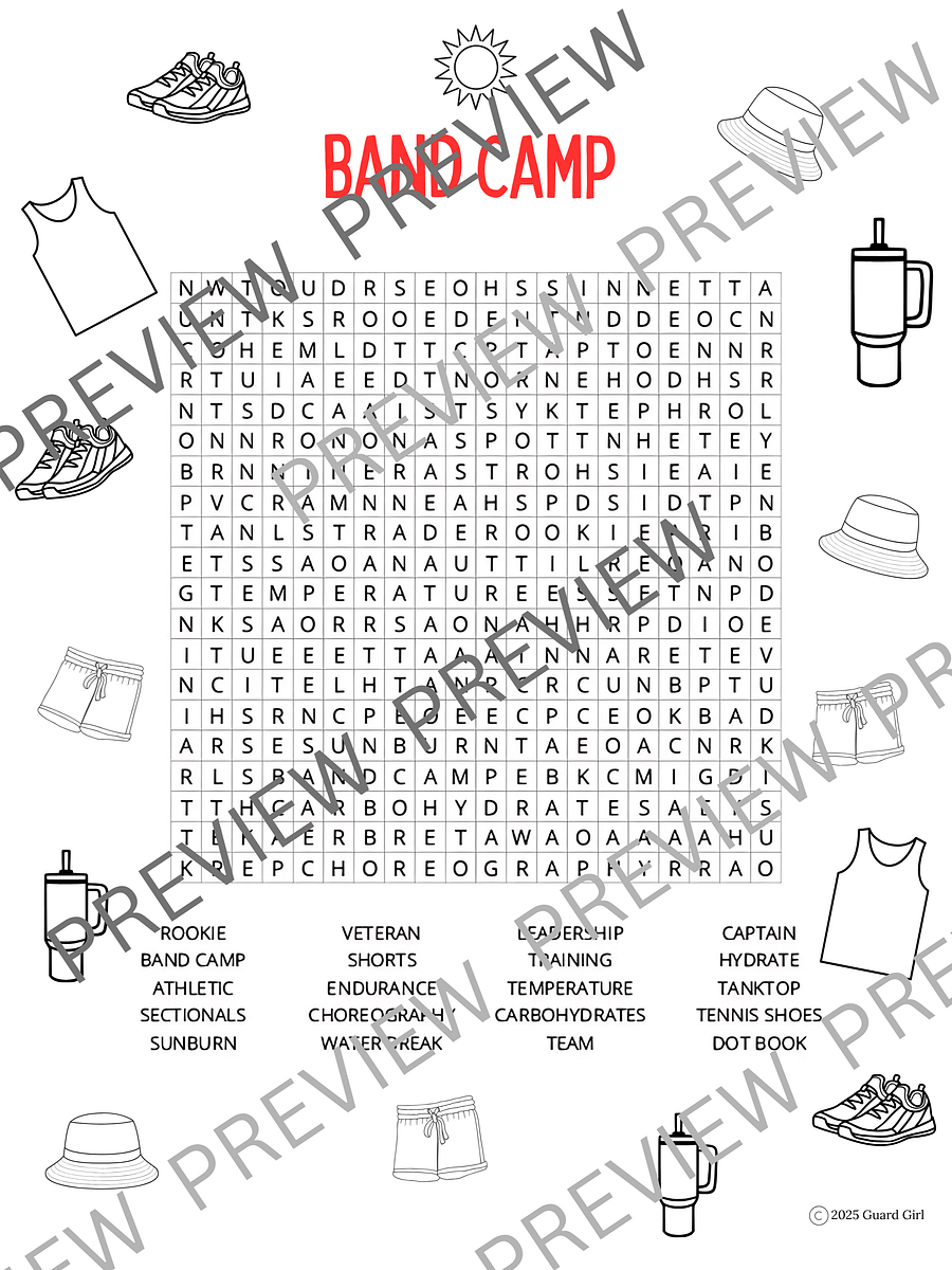 COLORGUARD WORD SEARCH PUZZLES product image (2)