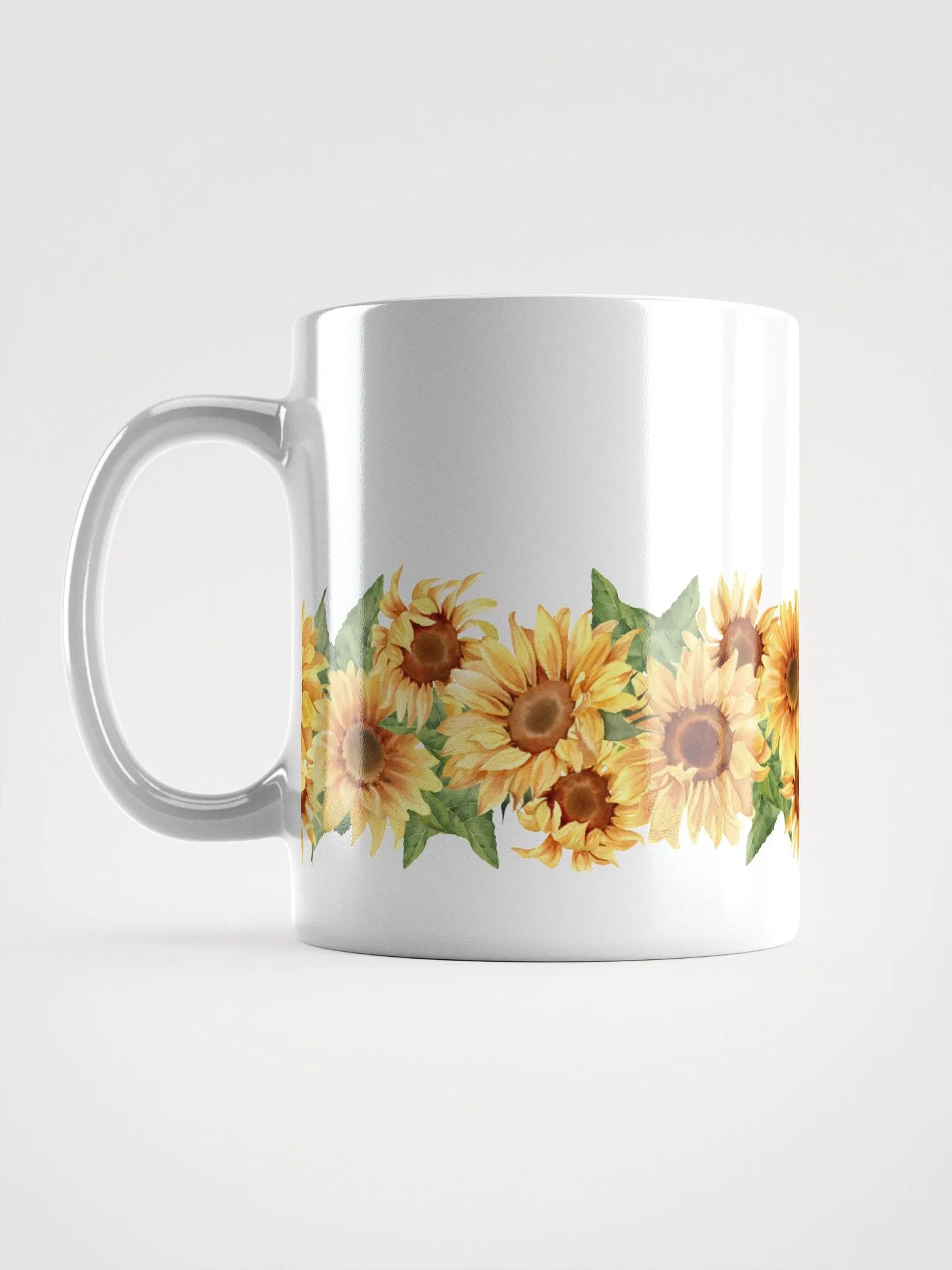 Sunflower All Around White Ceramic Mug product image (12)