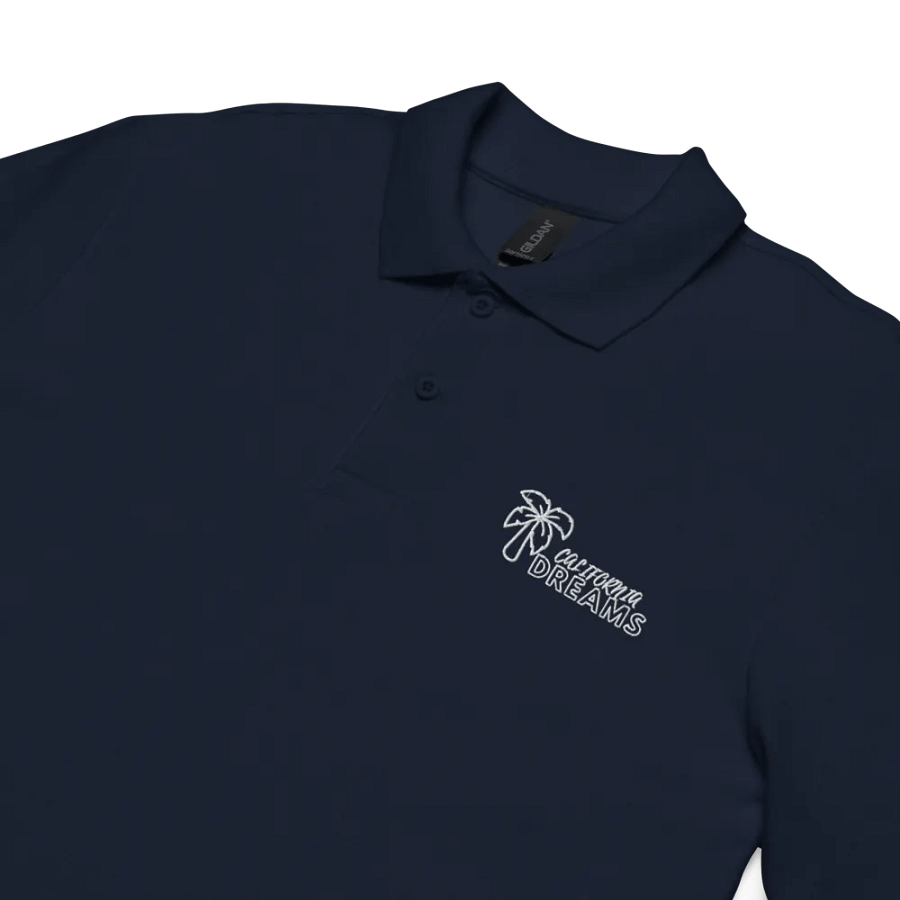 California Dreams Palm Tree Men Polo T-Shirt - Navy product image (5)